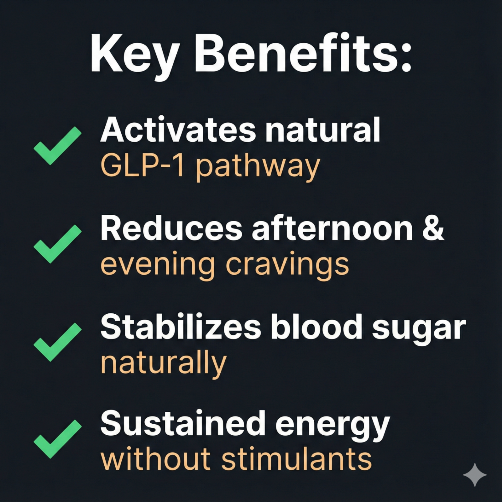 Thumbnail: Corvantix benefits infographic - appetite control and blood sugar support
