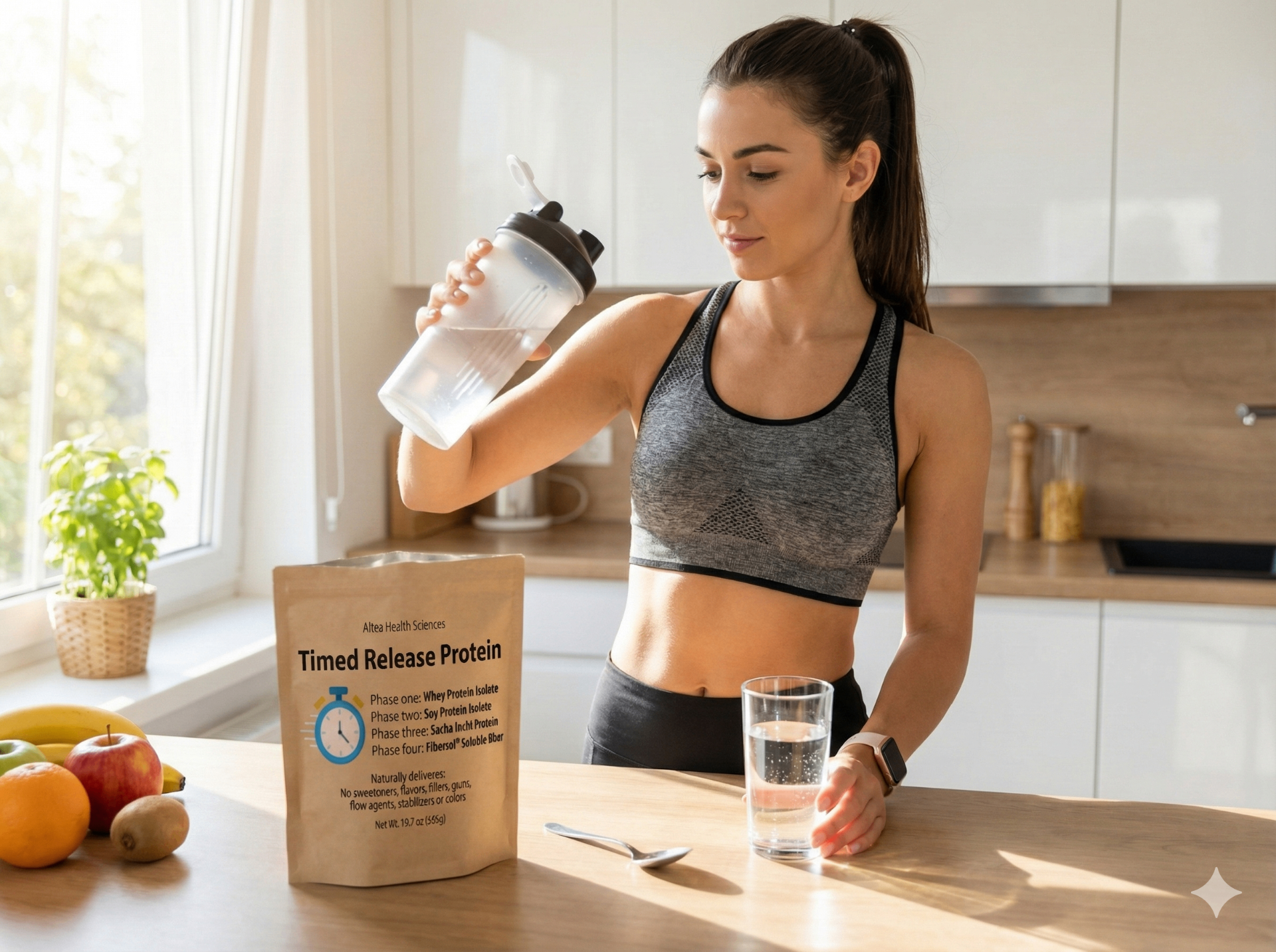 Thumbnail: Timed-Release Protein in use - protein shake lifestyle